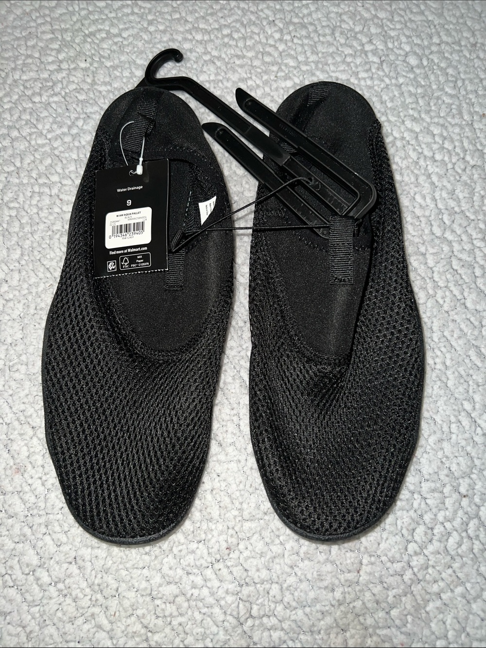 Athletic Works Black Women's Athletic Slip-On Water Shoes